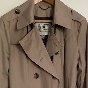 London Fog Trench Coat - Tan - Large